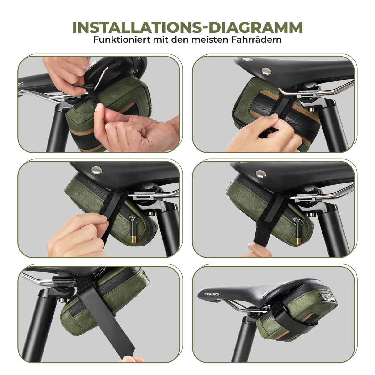 ROAD TO SKY nachhaltige Fahrrad-Satteltasche aus recycelten Reifen