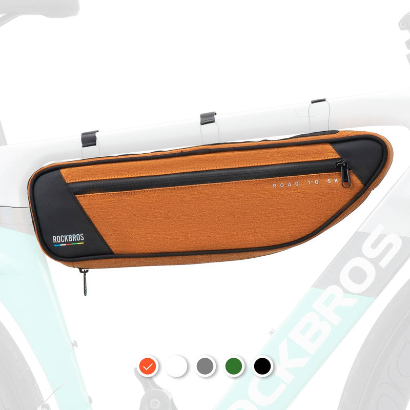 Carica immagine in Galleria Viewer, ROAD TO SKY Reflektierende wasserdichte Fahrrad 2L Triangle Tasche Orange
