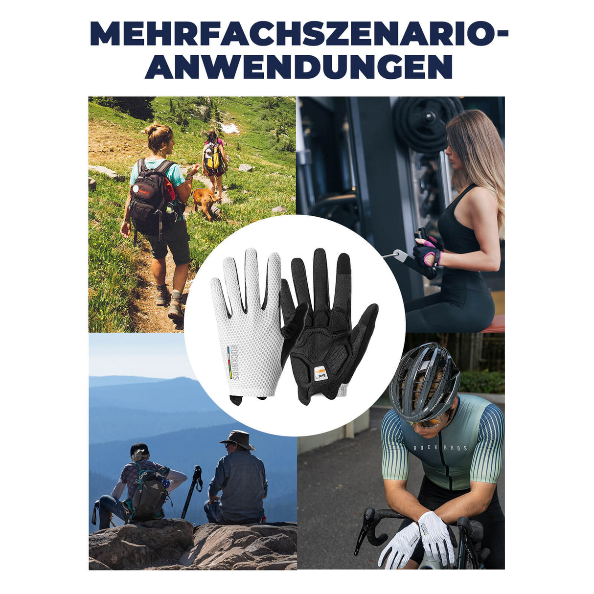ROAD TO SKY Touchscreen Fahrradhandschuhe – Smart & sicher!​