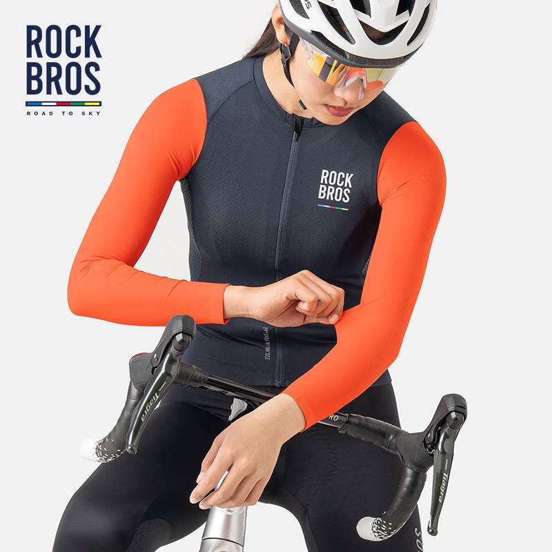 Carica immagine in Galleria Viewer, ROAD TO SKY Women&#39;s Quick Dry Cycling Langarmtrikot MTB Rennrad Fahrrad Jersey Marineblau
