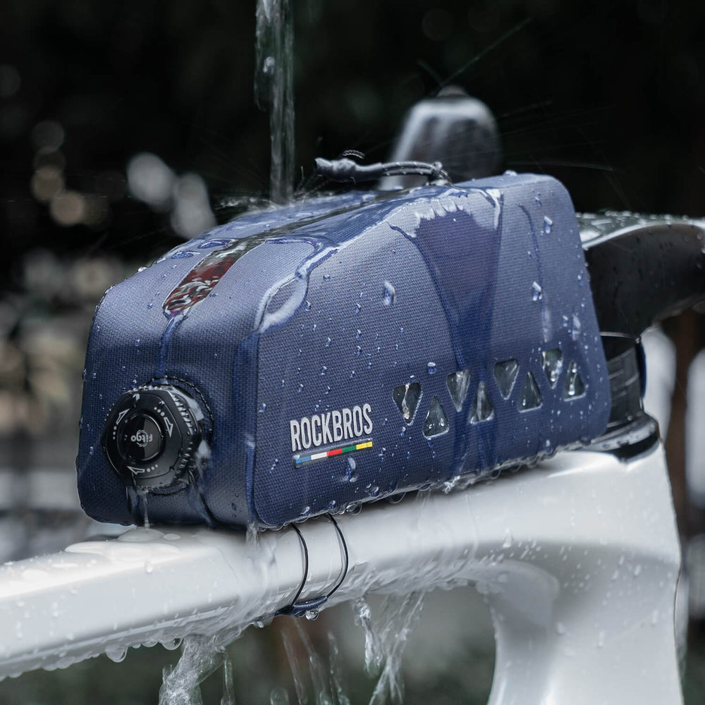ROAD TO SKY 100 % Wasserdicht Oberrohrtasche 1 L-Blau