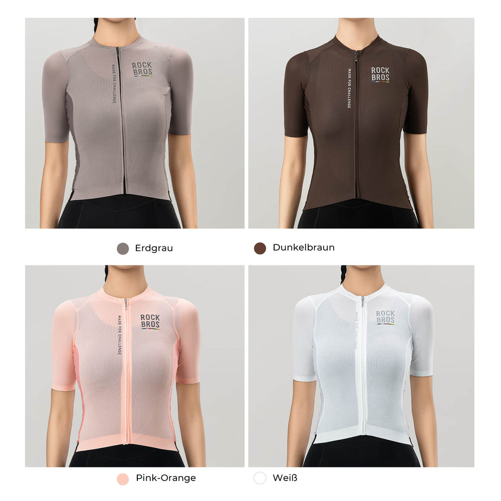 ROAD TO SKY Damen Kurzarm Fahrradtrikot Fahrrad Jersey für MTB & Rennrad - ROCKBROS-EU