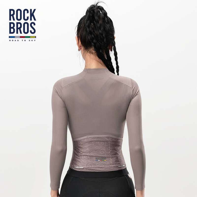 rennrad oberteil ROAD TO SKY Damen Langarm-Radtrikot Atmungsaktiv Fahrrad Jersey für MTB &  Rennrad – ROCKBROS-DE