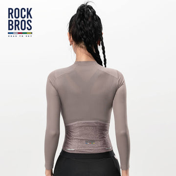 rennrad oberteil damen ROAD TO SKY Damen Langarm-Radtrikot Atmungsaktiv Fahrrad Jersey für MTB &  Rennrad – ROCKBROS-DE