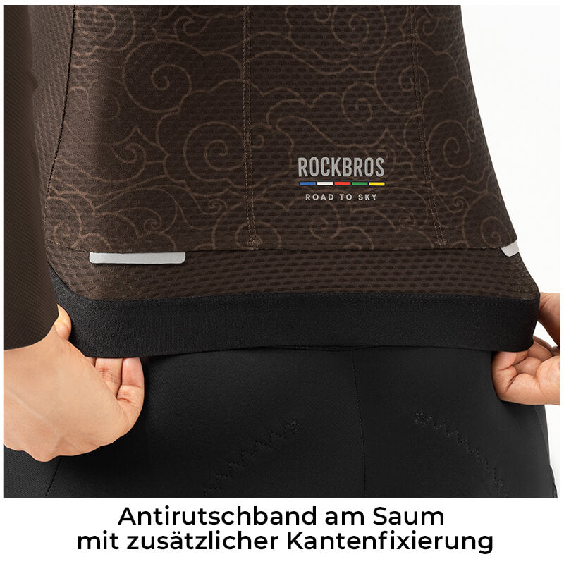 ROAD TO SKY Damen Langarm-Radtrikot Fahrrad Jersey für MTB & Rennrad