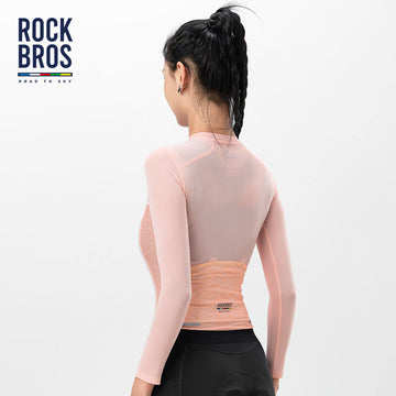 rennrad oberteil damen ROAD TO SKY Damen Langarm-Radtrikot Atmungsaktiv Fahrrad Jersey für MTB & Rennrad – ROCKBROS-DE
