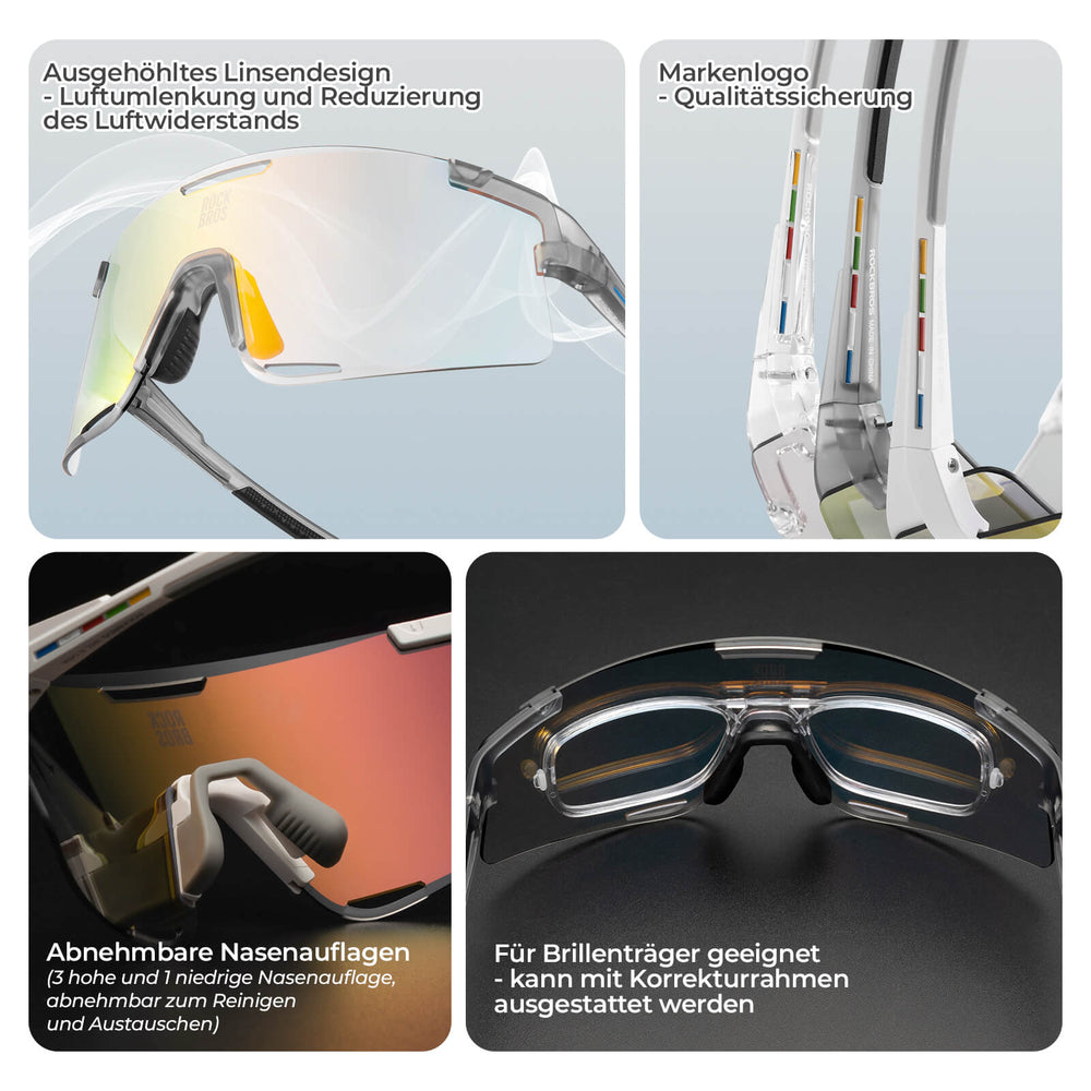 Fahrradbrille Drei-Gläser Konfigurationssystem - BOUNDLESS Serie - ROCKBROS-EU