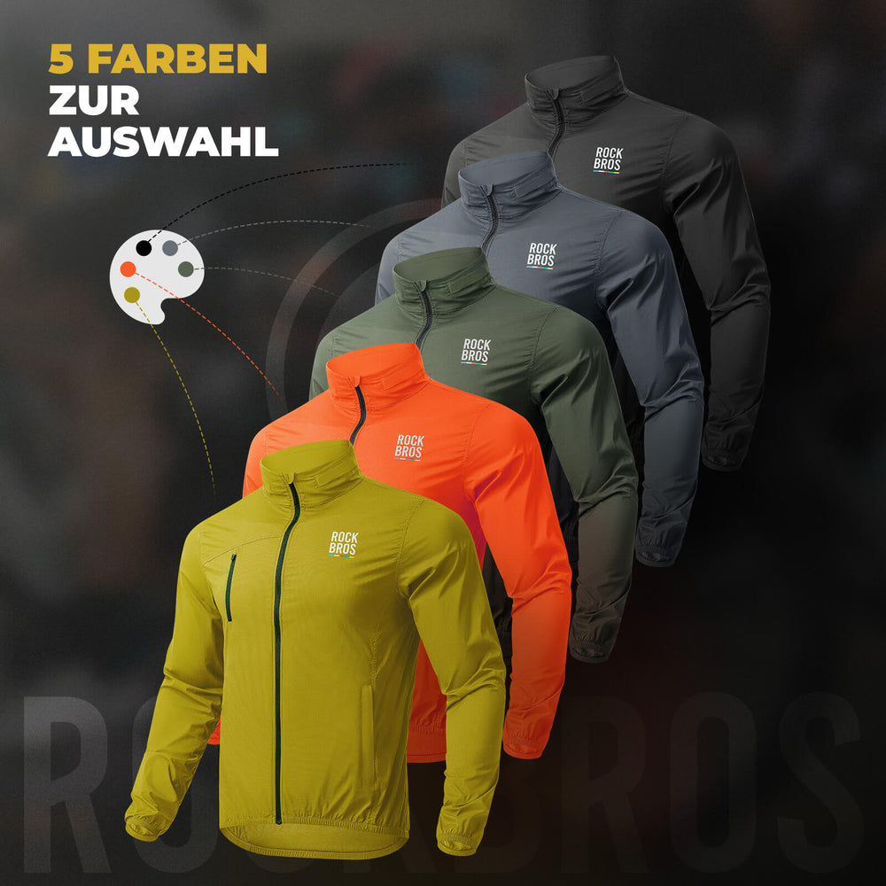 ROAD TO SKY Fahrradjacke Winter Winddicht Atmungsaktiv für MTB & Rennrad