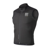 ROAD TO SKY Herren Fahrrad Ärmellos Weste Winddichte Fahrradjacke -Schwarz