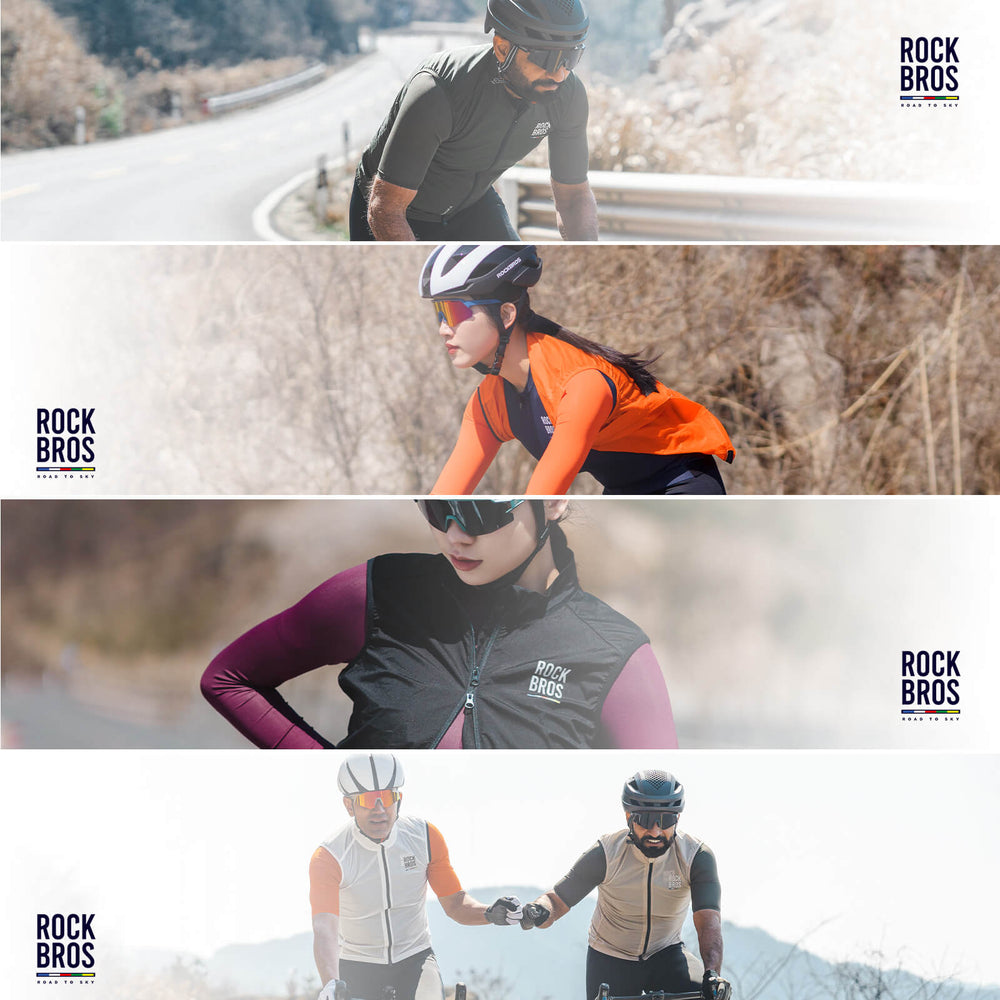 ROAD TO SKY Herren Fahrrad Ärmellos Weste Winddichte Fahrradjacke - ROCKBROS-EU