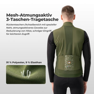 ROAD TO SKY Herren Fahrradjacke Ärmellose Weste Laufweste丨ROCKBROS – ROCKBROS-DE