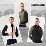 ROAD TO SKY Herren Fahrradjacke Ärmellose Weste Laufweste Atmungsaktiv