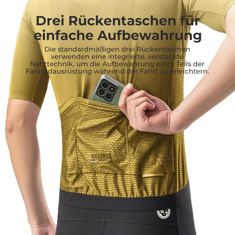 ROAD TO SKY Herren Kurzarm-Radtrikot Jersey für MTB & Rennrad