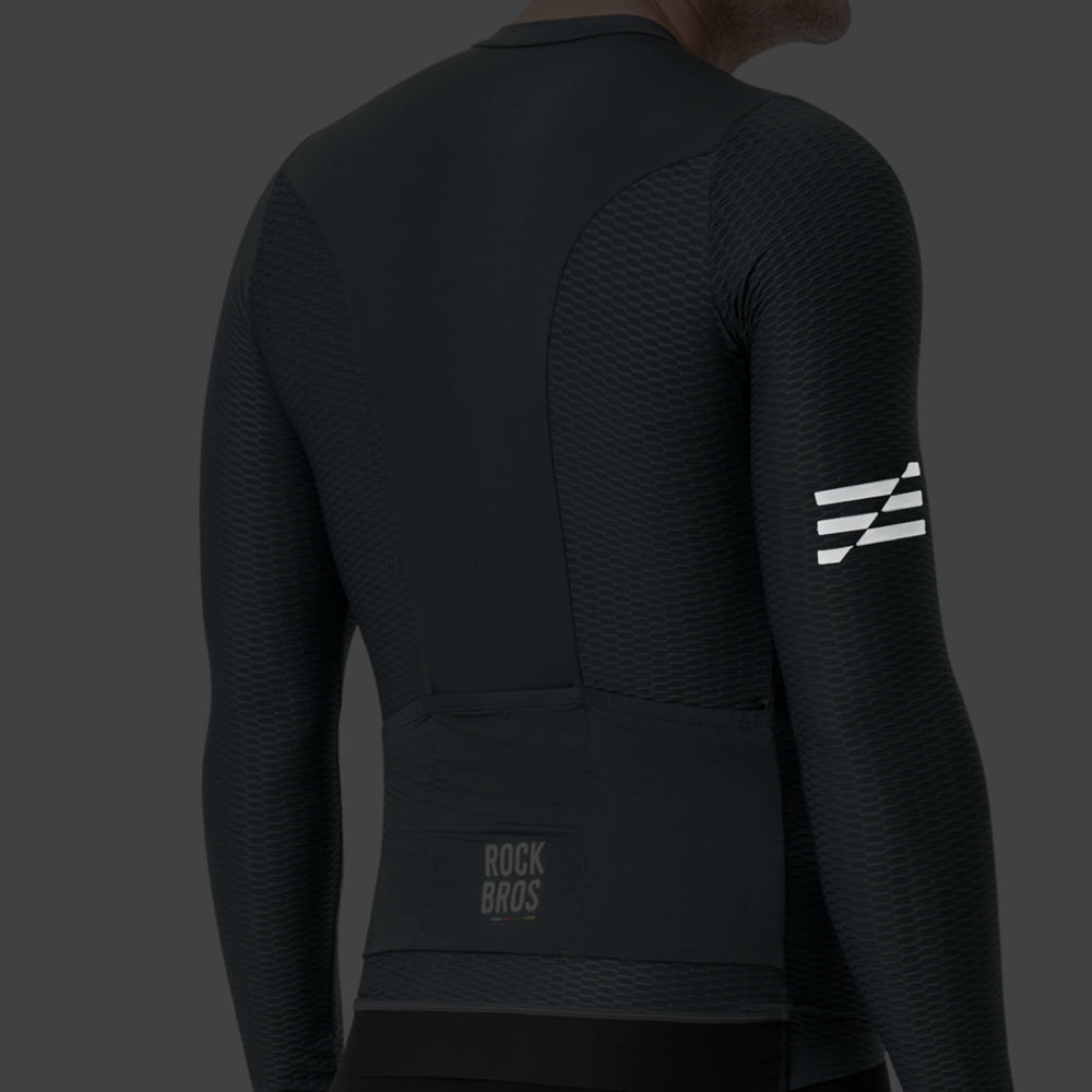 ROAD TO SKY Herren Langarm-Radtrikot Jersey für MTB & Rennrad