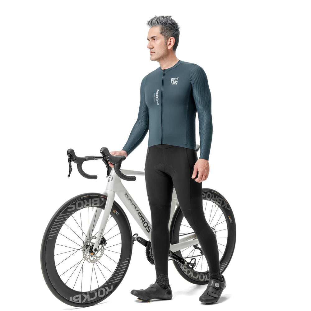 ROAD TO SKY Herren Langarm-Radtrikot Jersey für MTB & Rennrad