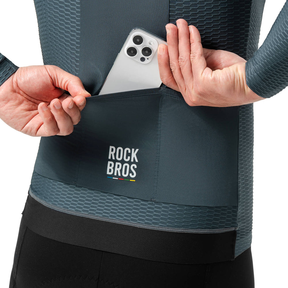 ROAD TO SKY Herren Langarm-Radtrikot Jersey für MTB & Rennrad