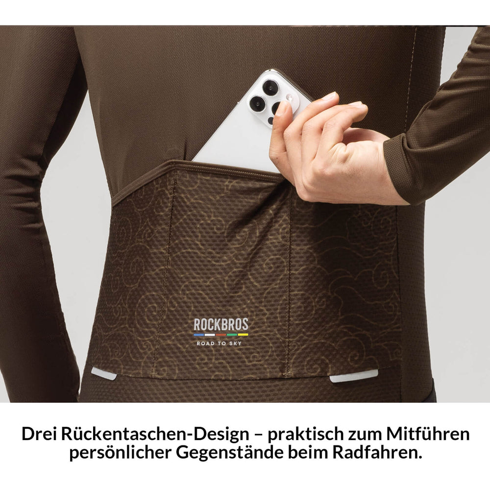 ROAD TO SKY Langarm-Radtrikot Herren Jersey