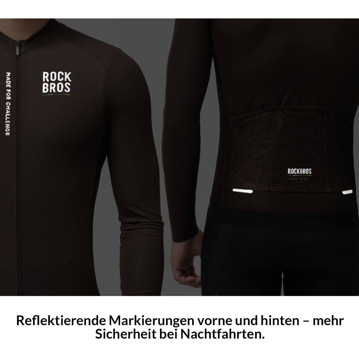 ROAD TO SKY Langarm-Radtrikot Herren Jersey