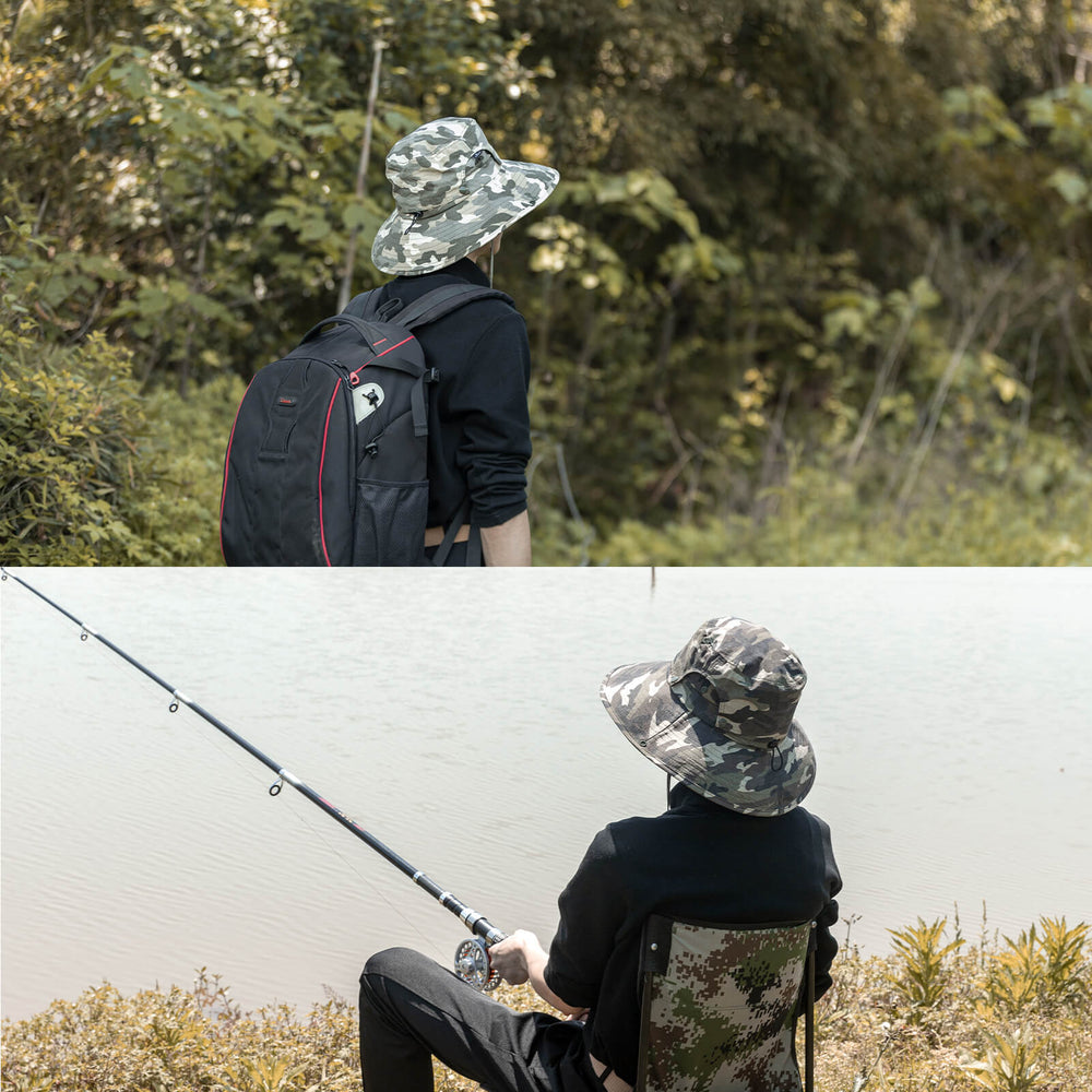 ROCCKBROS Sonnenhut Outdoor Wanderhut Fischerhut UV-Schutz Herren/Damen