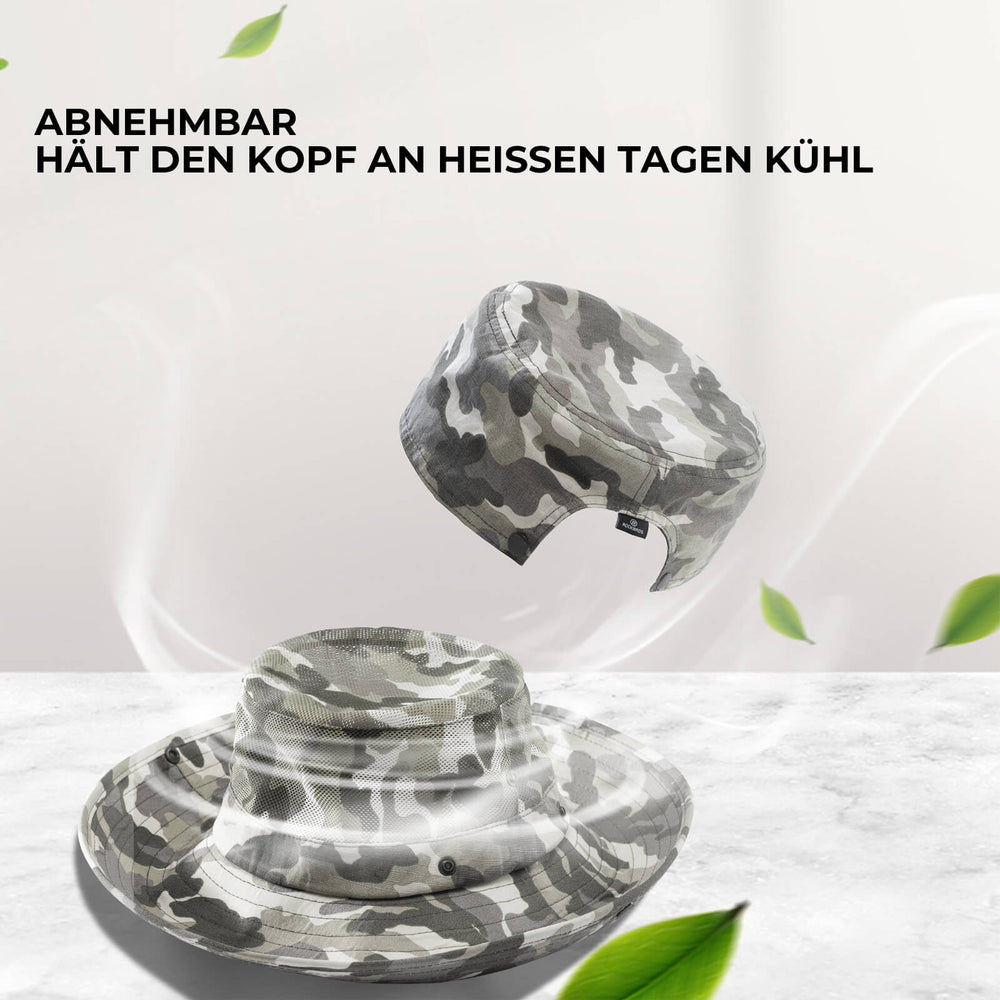 ROCCKBROS Sonnenhut Outdoor Wanderhut Fischerhut UV-Schutz Herren/Damen