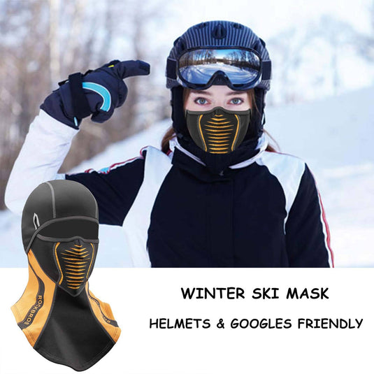 Funmo Cagoule Moto Hiver Ski Masque Cagoule Noir Winter Sturmhaube für  Herren und Damen : : Mode