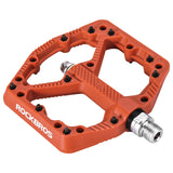 ROCKBROS Bike Pedals Nylon MTB Pedals Non-Slip Wear-Resistant (Pair) #Color_Orange