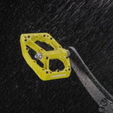 ROCKBROS Bike Pedals Nylon MTB Pedals Non-Slip Wear-Resistant (Pair) #Color_Yellow