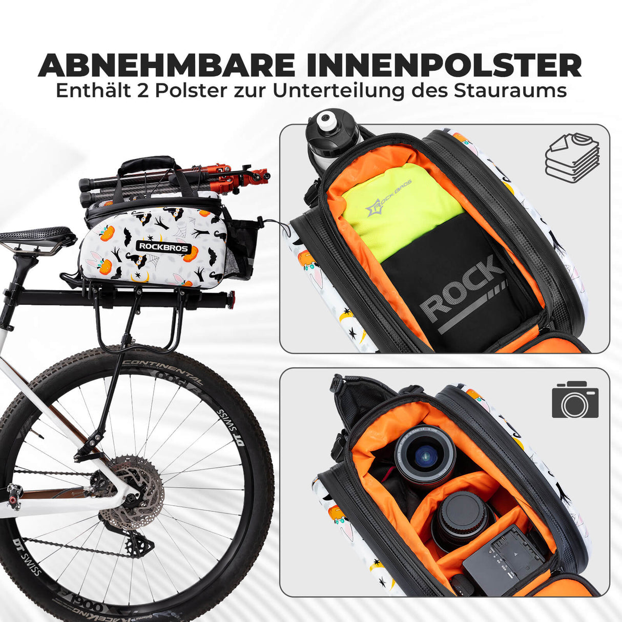 ROCKBROS Fahrrad-Gepäckträgertasche 17–35L – Dein Allrounder für jede Tour!​