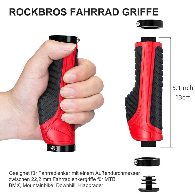 Load image into Gallery viewer, ROCKBROS Fahrrad Griffe Rot
