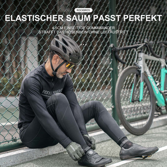 ROCKBROS Men's Winter Cycling Pants Warm with Adjustable Elastic Waist