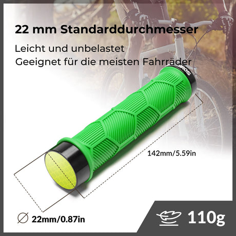ROCKBROS Fahrrad-Lenkergriffe – Doppelverschluss für 22,2 mm Lenker