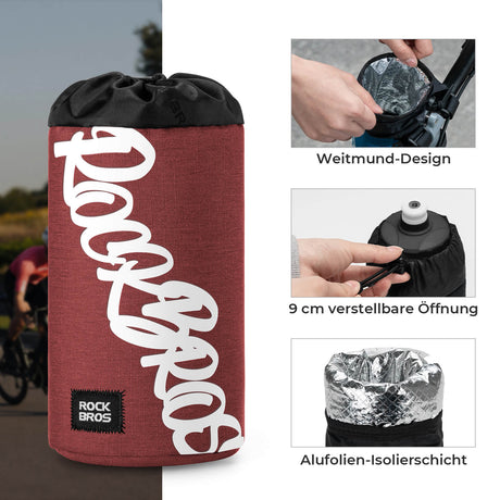 ROCKBROS Fahrrad Lenkertasche Mini 1L – Dein praktischer Begleiter für jede Fahrt!​ 