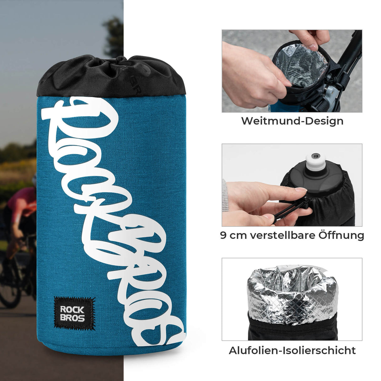 ROCKBROS Fahrrad Lenkertasche Mini 1L – Dein praktischer Begleiter für jede Fahrt!​ 