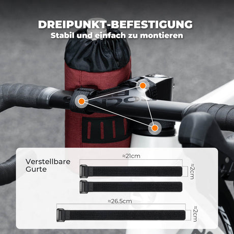 ROCKBROS Fahrrad Lenkertasche Mini 1L – Dein praktischer Begleiter für jede Fahrt!​ 