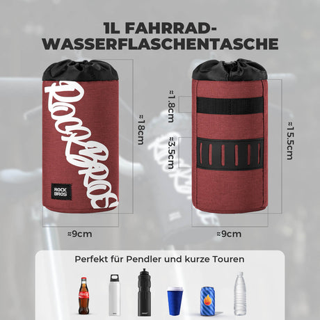 ROCKBROS Fahrrad Lenkertasche Mini 1L – Dein praktischer Begleiter für jede Fahrt!​ 
