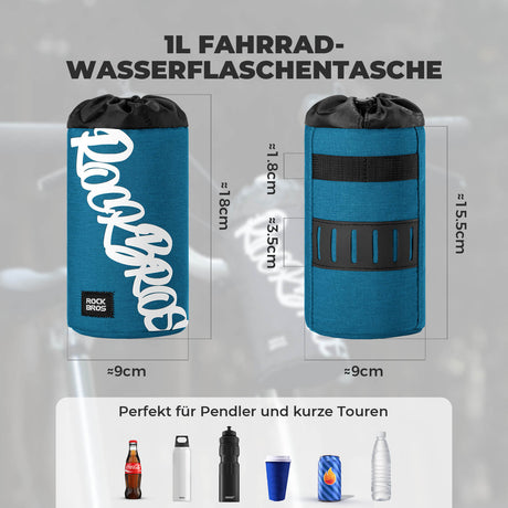ROCKBROS Fahrrad Lenkertasche Mini 1L – Dein praktischer Begleiter für jede Fahrt!​ 