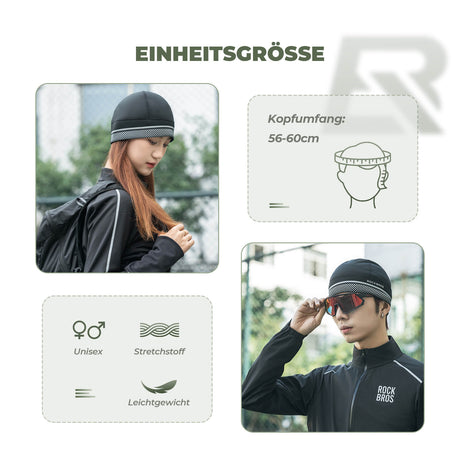 ROCKBROS Fahrrad-Fleecemütze – Warm & sicher unter dem Helm!​