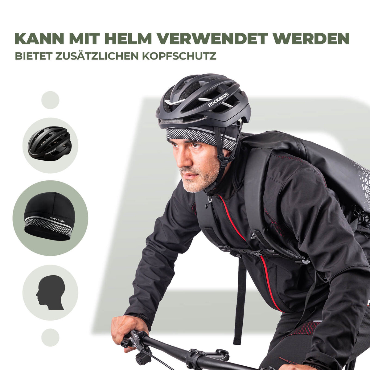helmmütze rennrad ROCKBROS Fahrrad Mütze Fleece Wärmespeicherung – ROCKBROS-DE Farbe:blue-neon Klickpedale Mtb online kaufen tour jogger