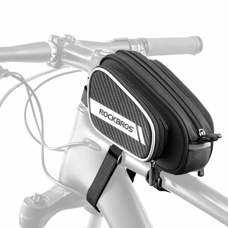 Cargue la imagen en el visor de la galería, ROCKBROS Fahrrad Oberrohrtasche 1.8L mit 2 Seitentaschen
