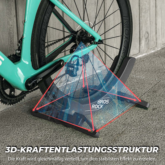 ROCKBROS Fahrrad Parkständer, verstellbare Fahrradständer für 26–80 mm Schwarz