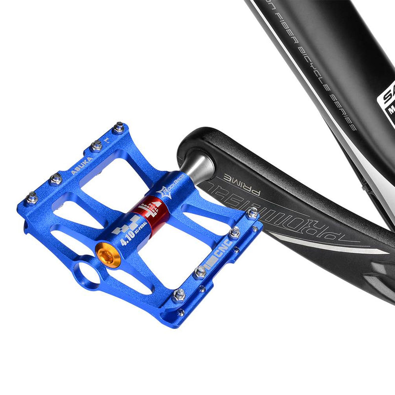 Carica immagine in Galleria Viewer, ROCKBROS Fahrrad Pedale 9-16 für MTB/BMX/Rennrad 4 Sealed Bearings Blau
