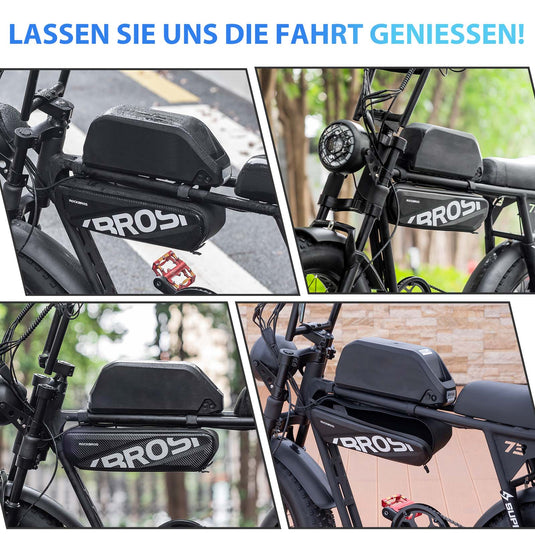 ROCKBROS Fahrrad Rahmentasche Wasserdicht Oberrohr Tasche 4.5L Schwarz