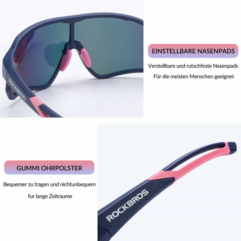 Laden Sie das Bild in Galerie -Viewer, ROCKBROS Fahrradbrille Polarisierte Sportsbrille Mit UV-Schutz
