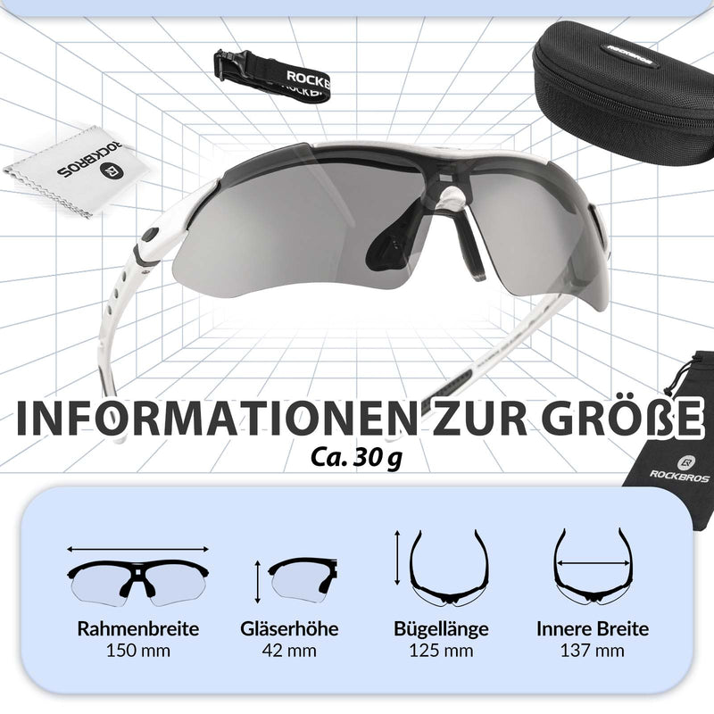 Load image into Gallery viewer, ROCKBROS Fahrradbrille Selbsttönend Brille Sonnenbrille UV 400
