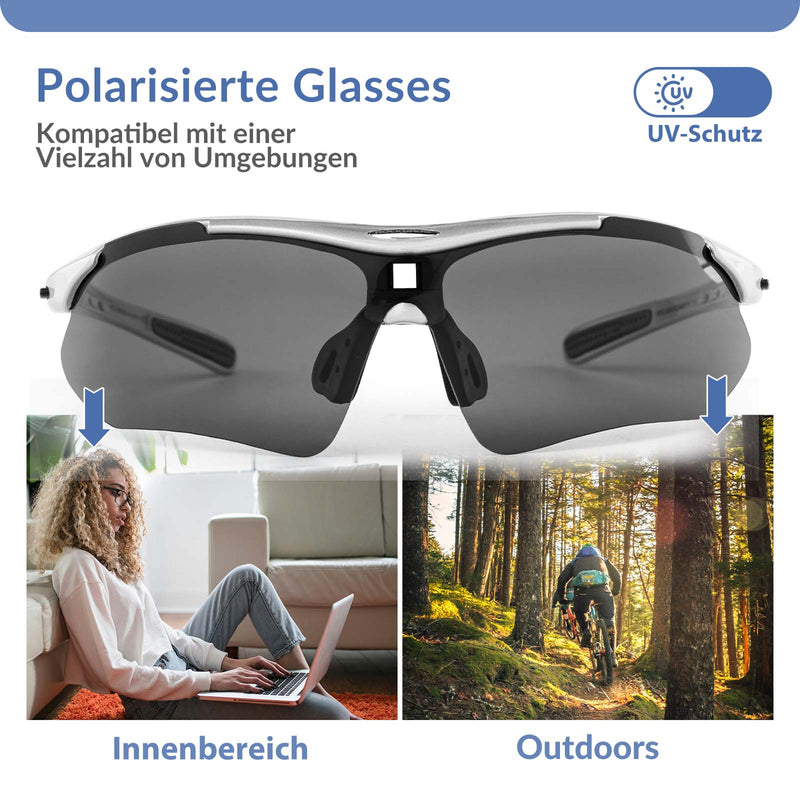 Laden Sie das Bild in Galerie -Viewer, ROCKBROS Fahrradbrille Polarisiert Brille Sonnenbrille UV 400
