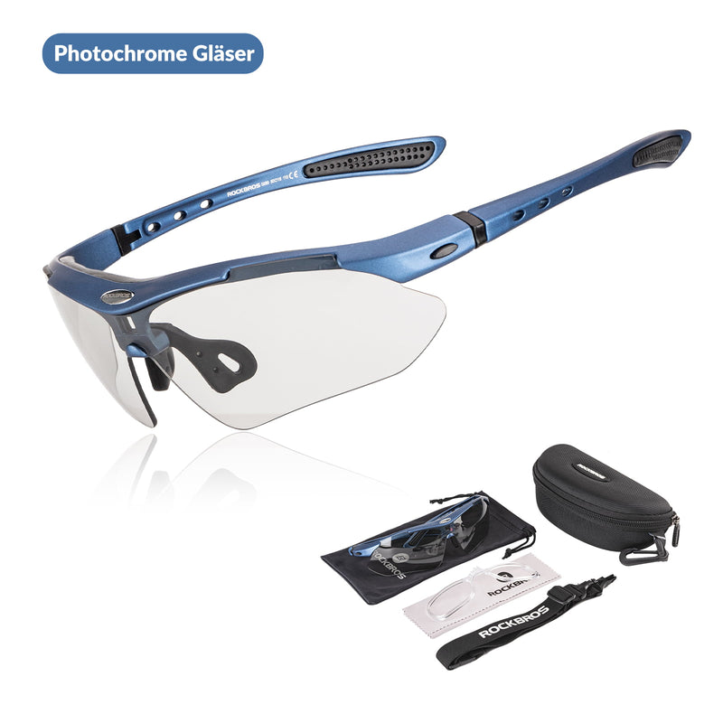 Carica immagine in Galleria Viewer, ROCKBROS Fahrradbrille Selbsttönend/Polarisiert Brille Sonnenbrille UV 400

