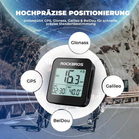ROCKBROS Fahrradcomputer G1 – Kabellos & Präzise