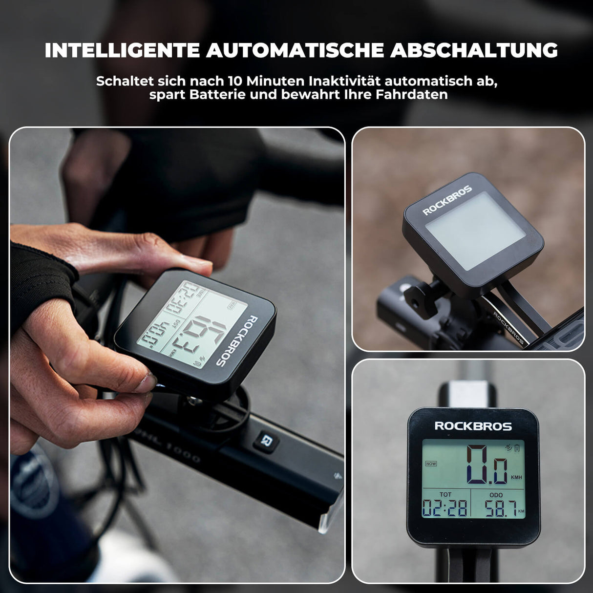 ROCKBROS Fahrradcomputer G1 – Kabellos & Präzise