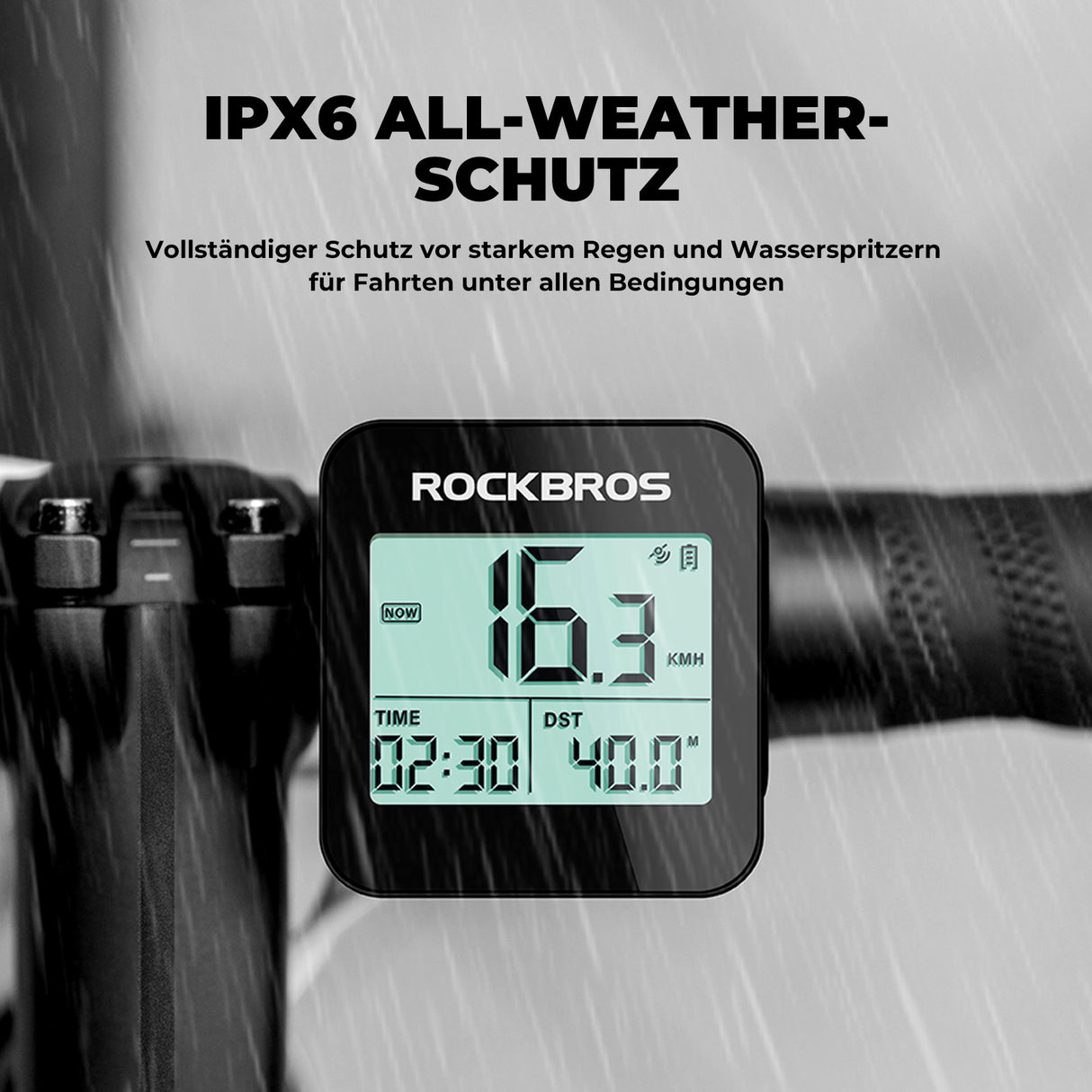 ROCKBROS Fahrradcomputer G1 – Kabellos & Präzise