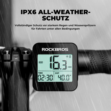 ROCKBROS Fahrradcomputer G1 – Kabellos & Präzise